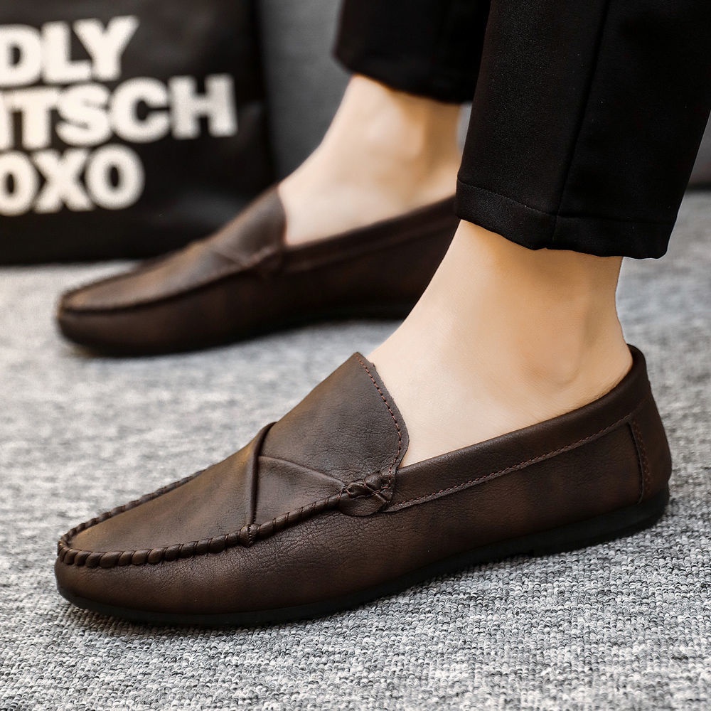 Giày Lười Da Phong Cách Hàn Quốc Thời Trang Mùa Thu 2022 Cho Nam