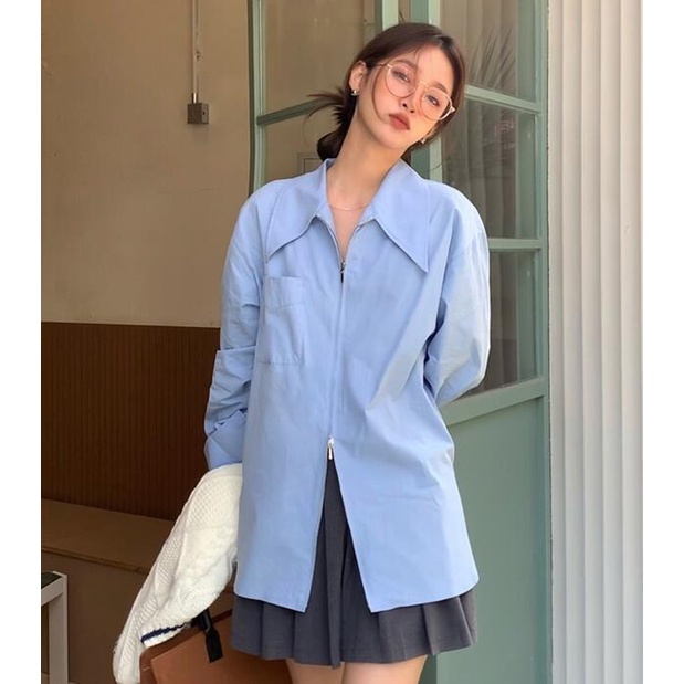 Áo Sơ Mi Tay Dài Dáng Rộng Phong Cách Hàn Quốc Thời Trang Mùa Xuân 2022 Mới Cho Nữ