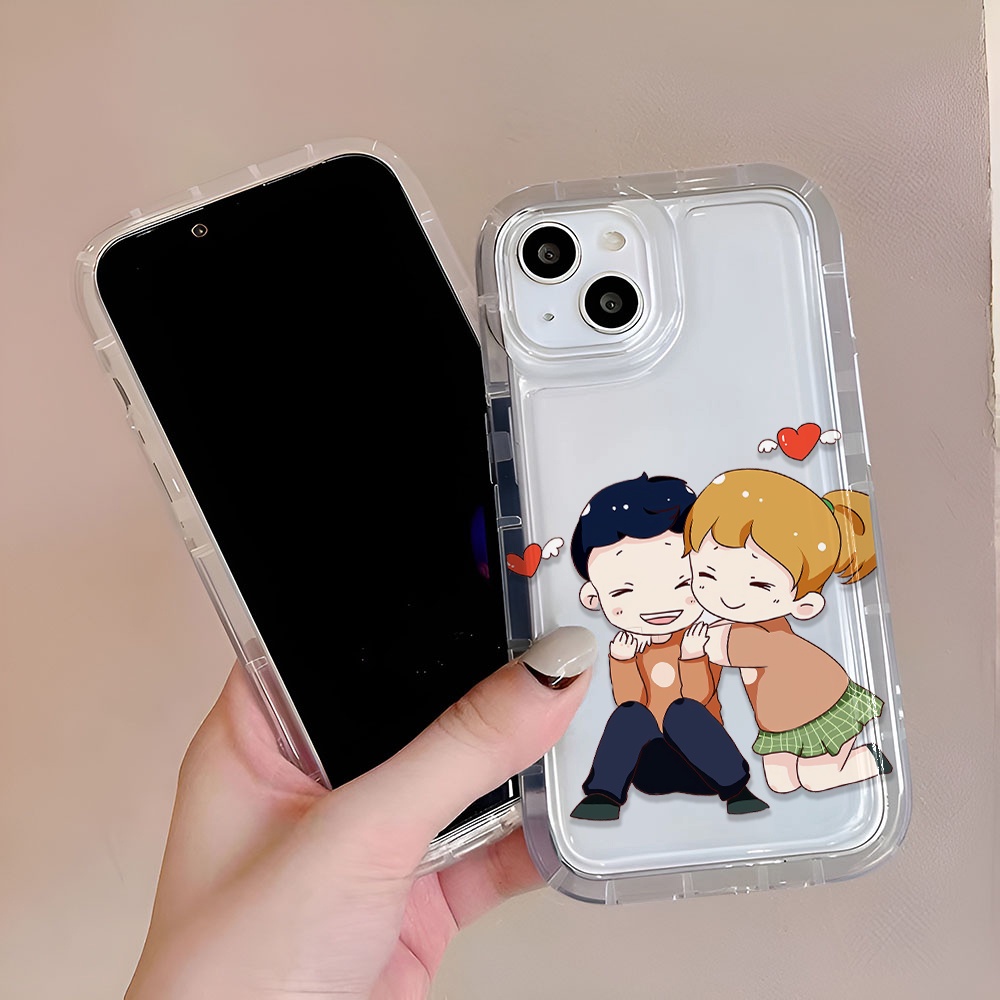 Ốp Điện Thoại In Hình Bé Trai Bé Gái Cho iphone 14promax 11 13 12 7Plus 6 6s XR X XS Max