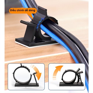 10 cái móc dán cố định dây điện pa66