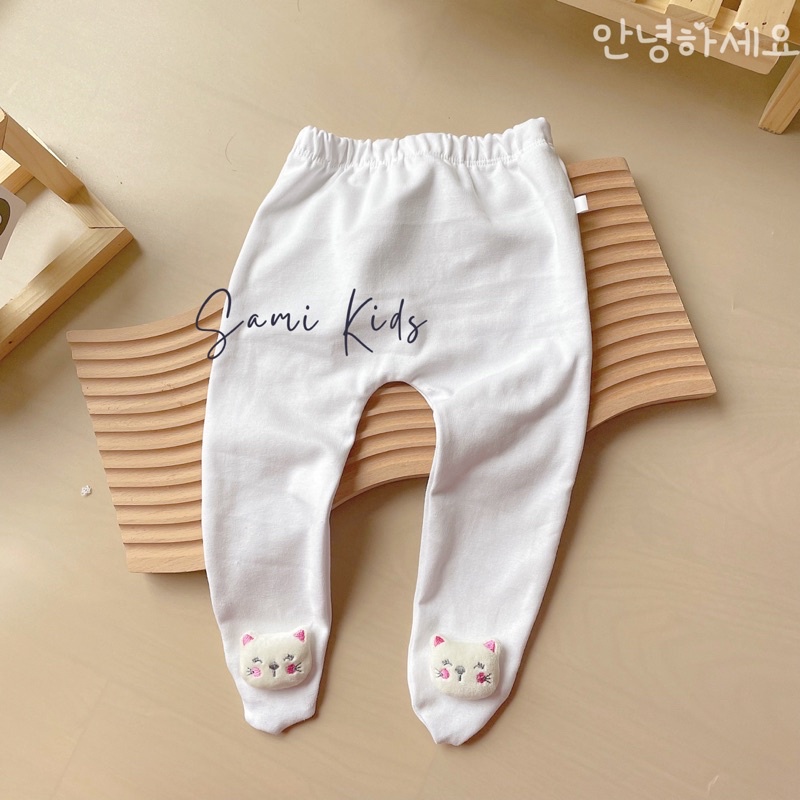 quần tất cotton gấu 3d cho bé 4-14kg