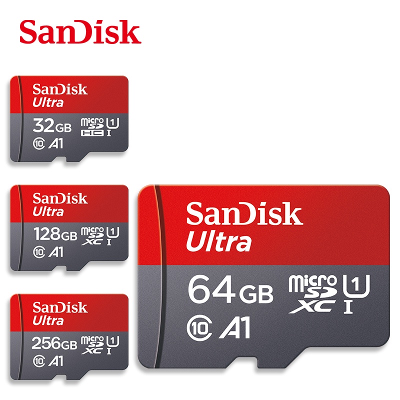 SANDISK Thẻ Nhớ Micro TF SD 32GB 64GB Class10 TF Card100% Original 128GB 256GB Max 120Mb / s | BigBuy360 - bigbuy360.vn