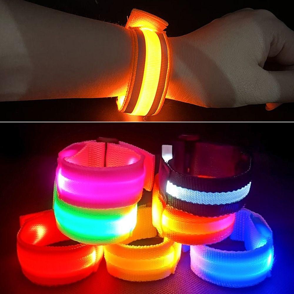 Vòng Đeo Tay Chạy Pin Phát Quang Ban Đêm Nhiều Màu Sắc Cho Hoạt Động Ngoài Trời