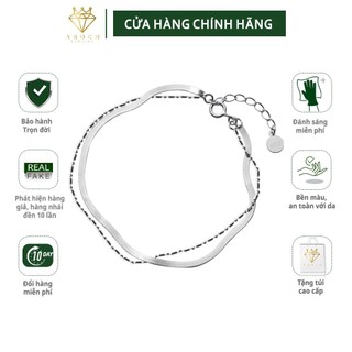 Vòng tay bạc Ý s925 hai lớp S2927 - AROCH Jewelry