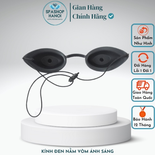 Kính Đen Nằm Vòm Ánh Sáng Kính Bảo Vệ Mắt Trong Laser, Triệt Lông,[Cao Cấp]