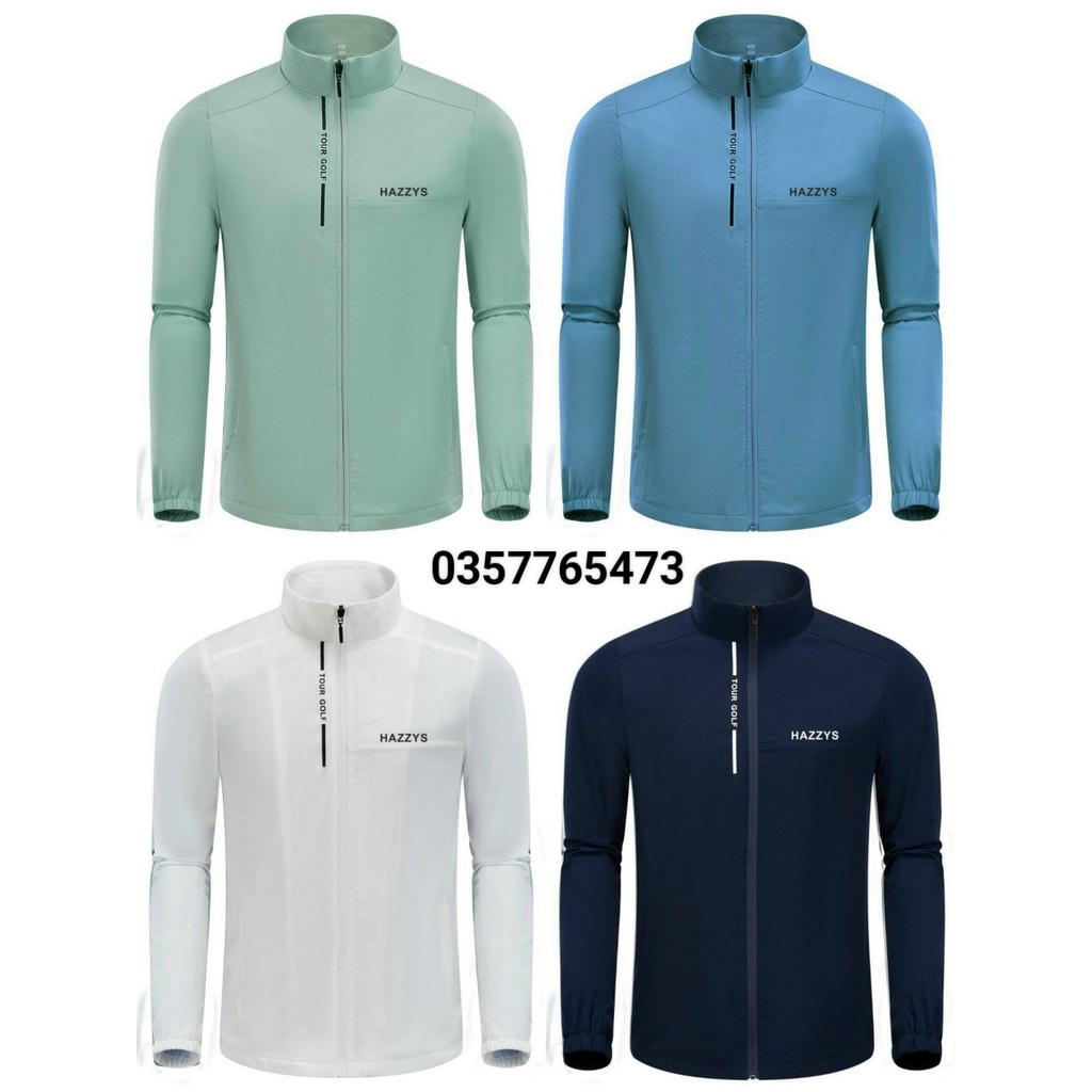 Áo gió golf Hazzys - Áo gió Hazzys 2 lớp chất dày dặn