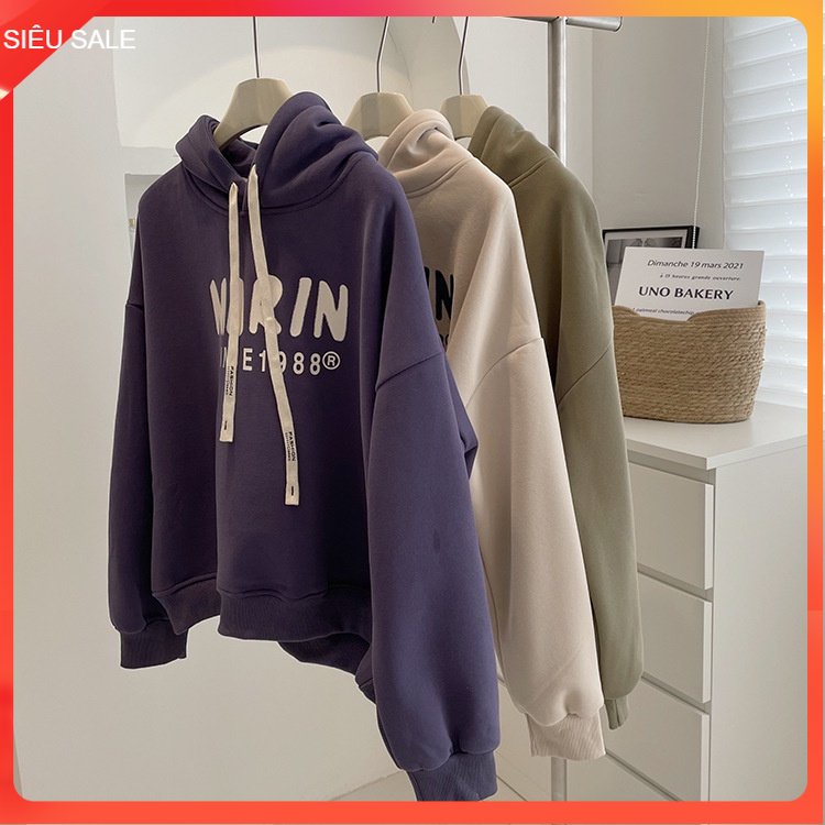Áo dài tay bé trai lót lông 9-15 tuổi in chữ Thpd, Hoodie cho bé dày dặn ấm áp chất liệu cao cấp kiểu dáng thời trang