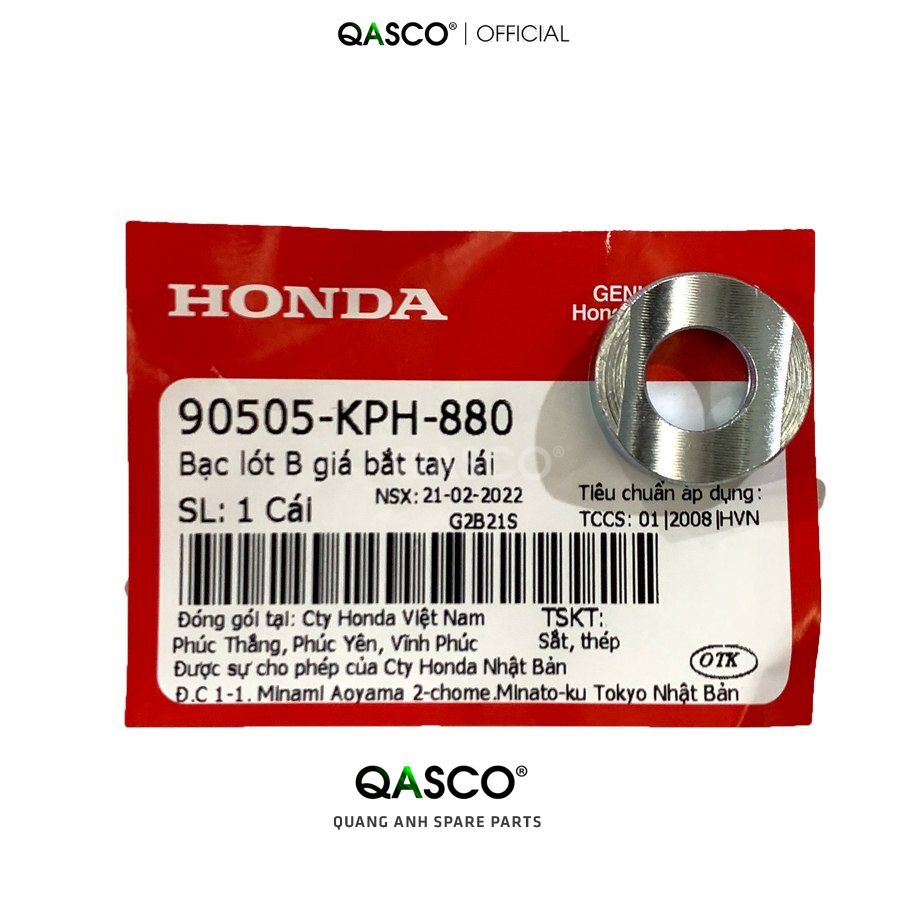 (90505KPH880)Bạc lót B giá bắt tay lái HONDA Dream / Wave / Click và nhiều dòng xe (279)
