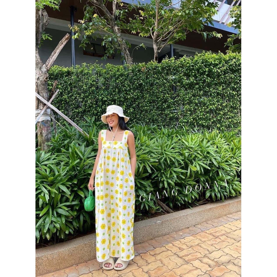 Jumpsuit Đồ Bay Dáng Rộng Màu Sắc Thời Trang Mùa Hè Cá Tính Thái Lan