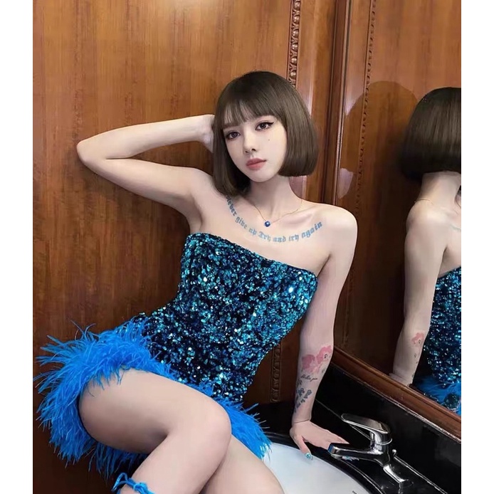 LINSEY DRESS Đầm body đầm dự tiệc đính kim sa sequin lấp lánh chic ulzzang SAM SAM BOUTIQUE