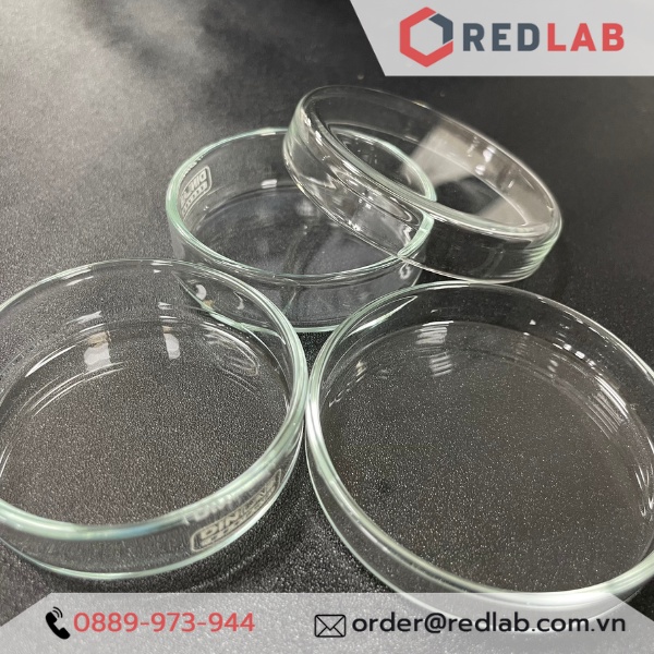 Đĩa Petri thủy tinh kích cỡ 60x15mm Dinlab Germany | Hàng chính hãng, giá tốt