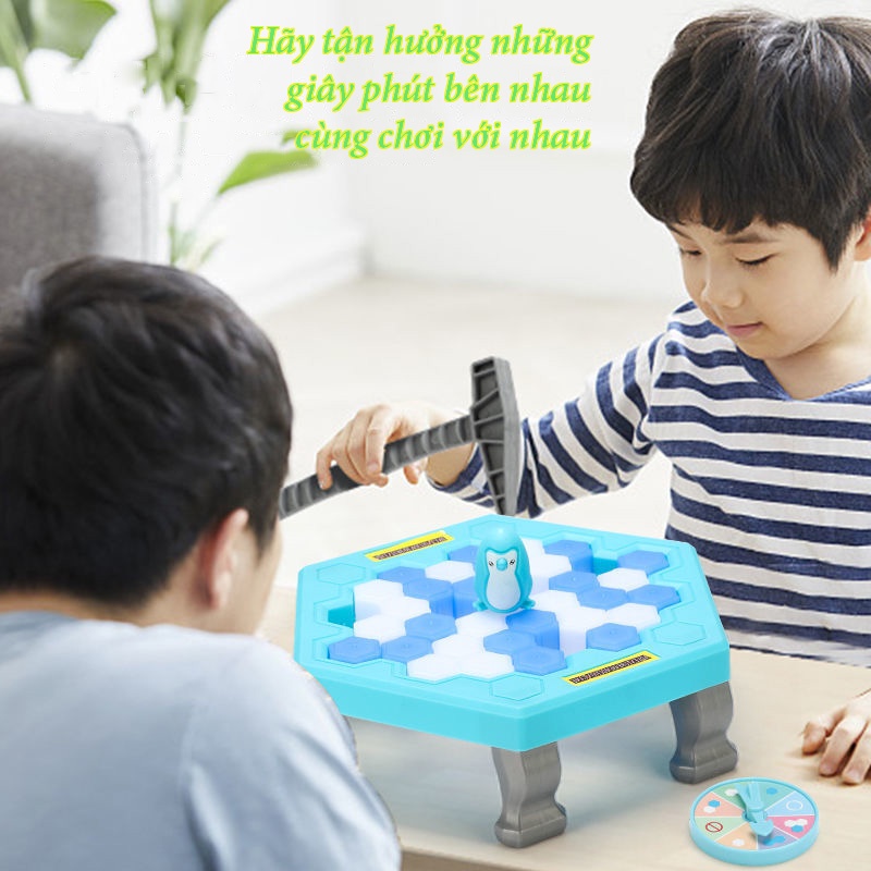 Đồ chơi đập chim cánh cụt/ trò chơi phá băng cứu chim cánh cụt cho bé vui nhộn