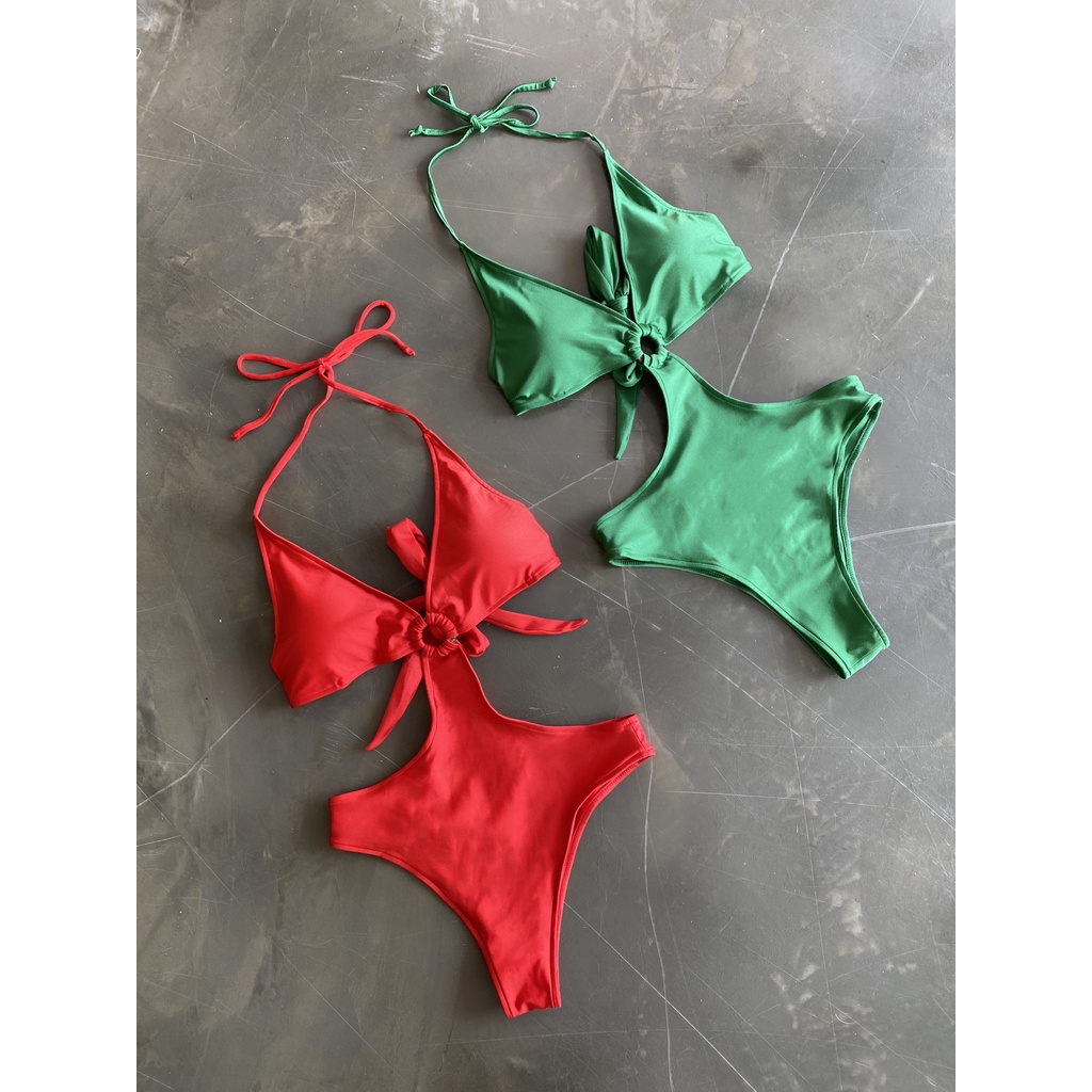 Bodysuit bóng khoét eo quyến rũ (Nicolly) - DNSSWIMWEAR