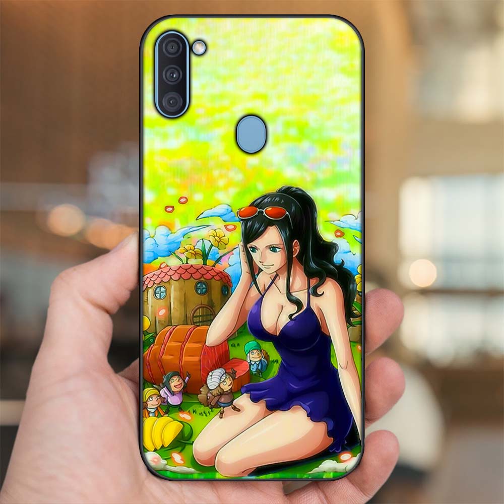 Ốp lưng Samsung A11, M11 viền đen in hình Nico Robin One Piece Đảo Hải Tặc