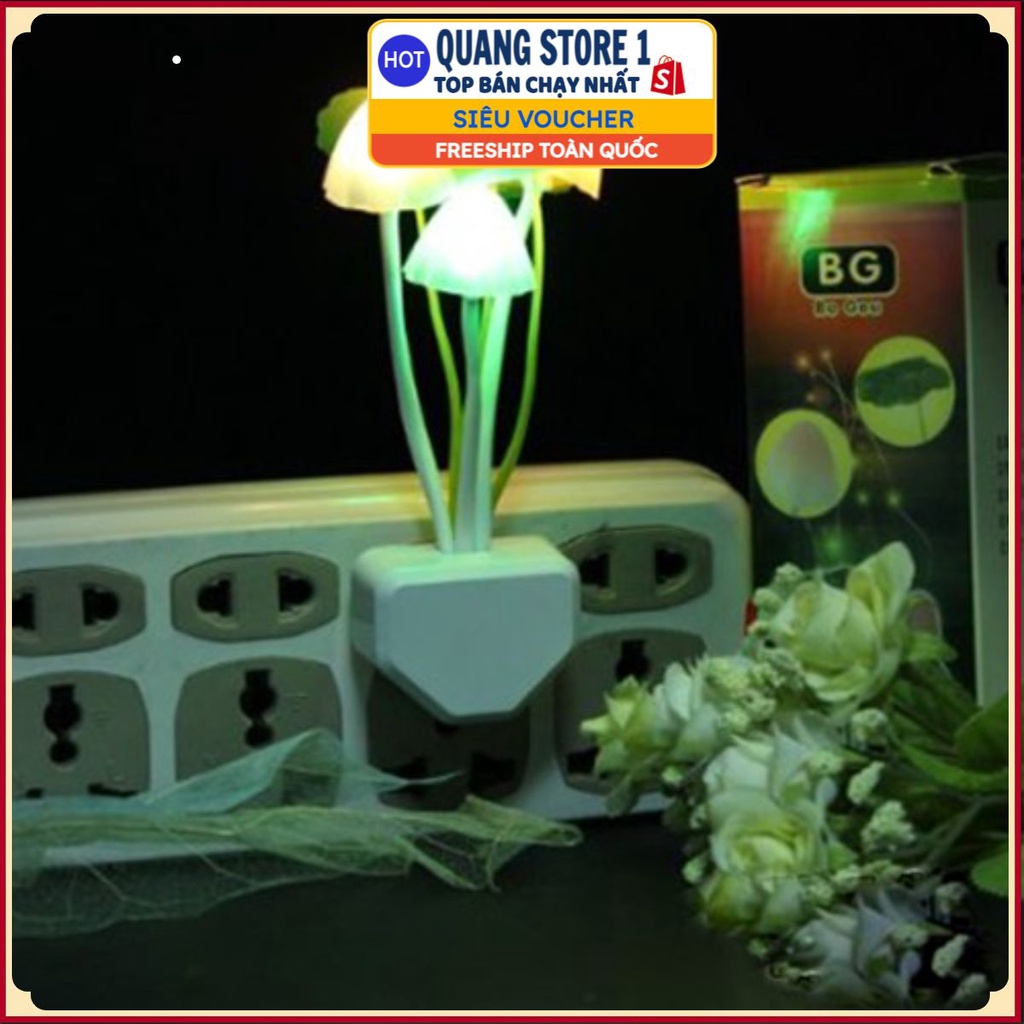 PVN6376 Đèn Ngủ Nấm Avatar Cảm Ứng Ánh Sáng Đổi Màu T2