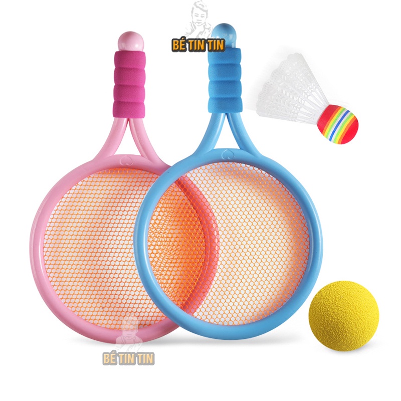 Vợt Đánh TENNIS Kèm 1 Quả Bóng Tennis Và 1 quả cầu lông Cho Bé - Vợt cầu lông trẻ em- Đồ Chơi TinTin