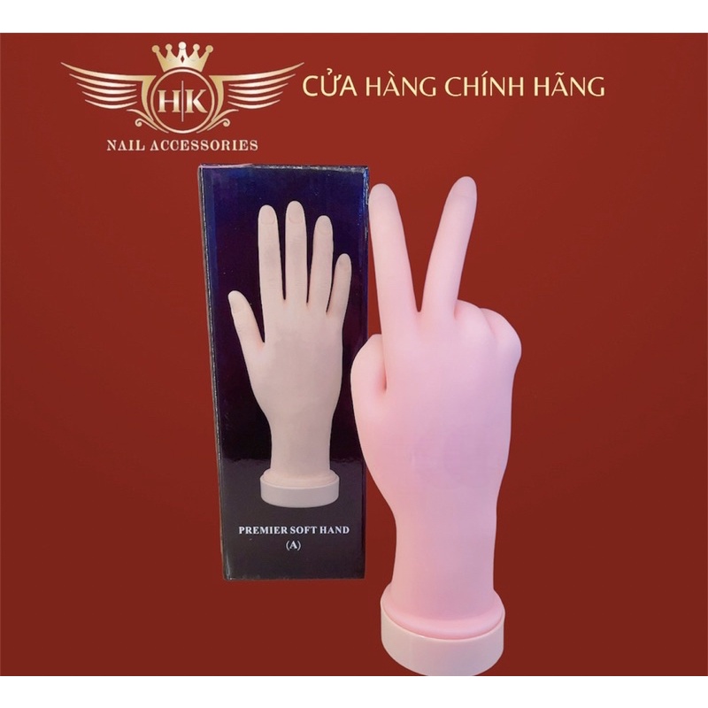 Bàn tay giả silicon HK NAIL ACCESSORIES học làm Nail