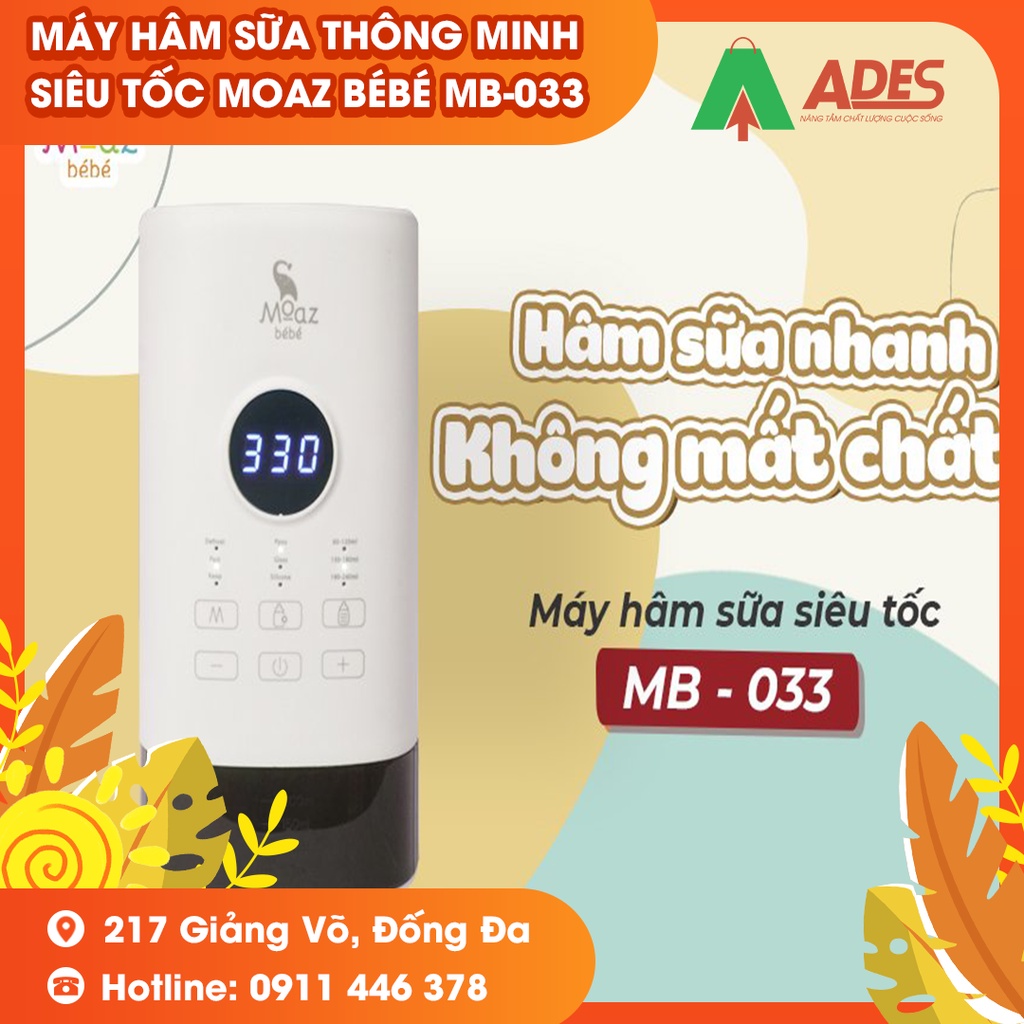Máy hâm sữa thông minh siêu tốc Moaz BéBé MB – 033