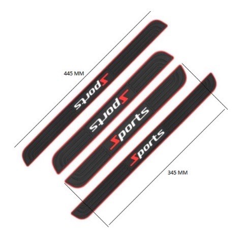Nẹp chống trầy cốp ô tô chất liệu cao su. Nẹp bước chân và cốp sport.Nẹp bảo về bước chân và cốp