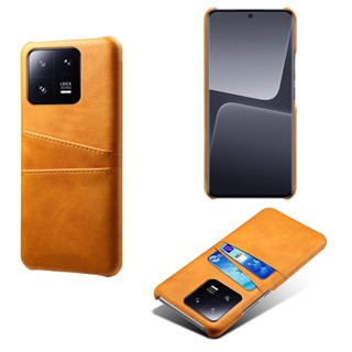  Ốp Điện Thoại Da Cổ Điển Có Ngăn Đựng Thẻ Chống Sốc Cho Xiaomi Mi 13 13 Pro 