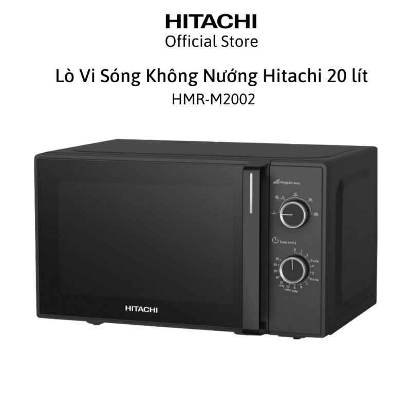Lò Vi Sóng Không Nướng Hitachi 20 Lít, 700W, HMR-M2002 – Hàng Chính Hãng – Bảo Hành 24 Tháng