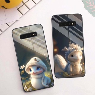 [HOT] Ốp lưng Samsung S10 / S10 5G / S10 Plus / S10+ ốp kính 3D in hình 12 Con Giáp Siêu Dễ Thương Qshopnet