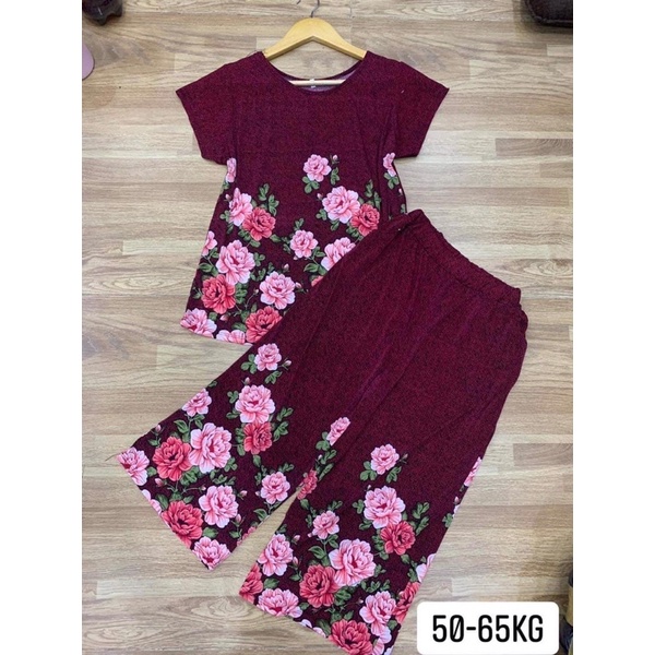 Đồ bộ trung niên nữ cho bà cho mẹ- bộ mặc nhà chất vải thun lạnh siêu mát