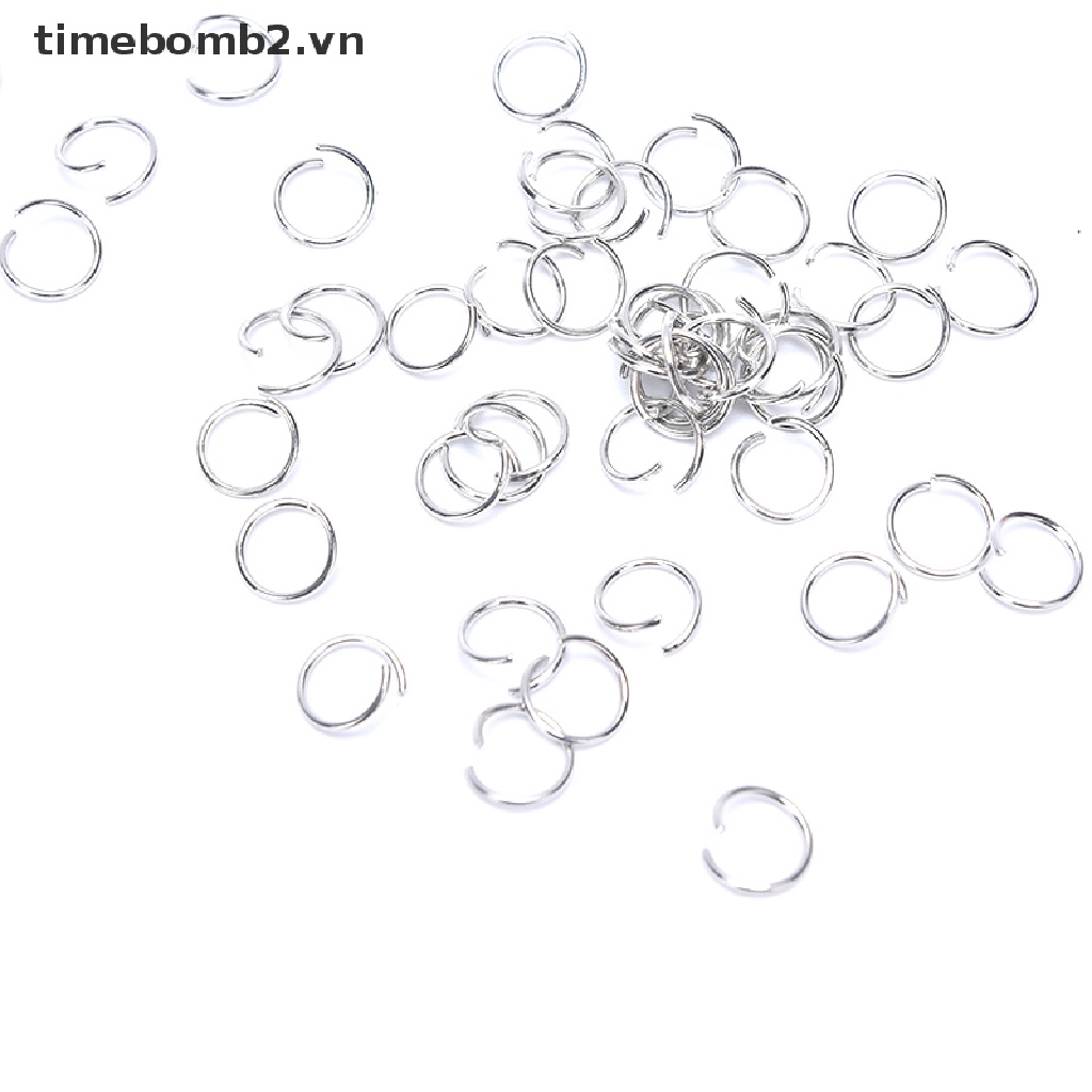 {Thời Trang Mới} Set 150 Vòng Móc Chìa Khóa Có Dây Xích Nhảy Kèm Đinh Ốc Vít Làm Móc Khóa DIY