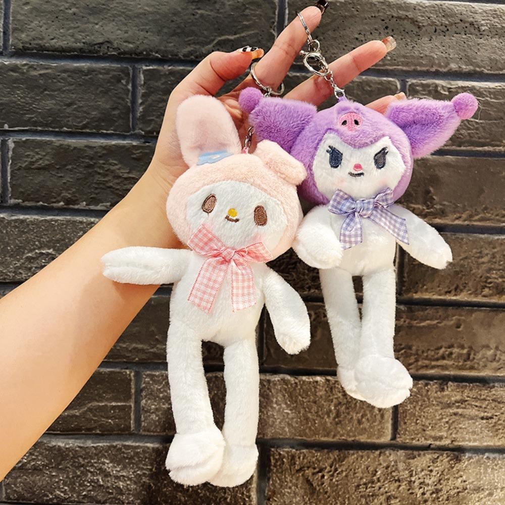 Móc Khóa Hình Cún Nhồi Bông Kuromi Kawaii DIY