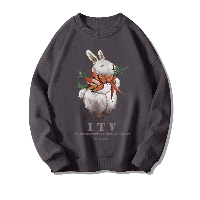 NRVP Áo Khoác Thể Thao Tay Dài Dáng Rộng In Hình Thỏ Năm Mới 2023 Phong Cách Trung Hoa Hàn Quốc Cho Nữ