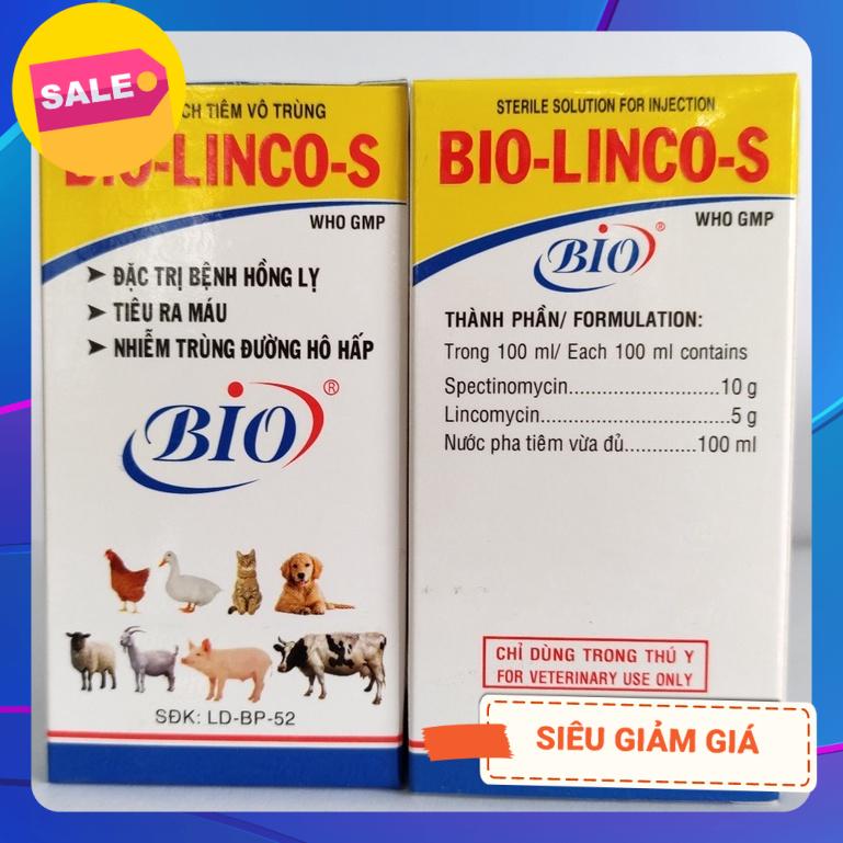 BIO LINCO S dac tri benh hong li nhiem trung duong ho hap tieu ra mau tren gia suc gia cam