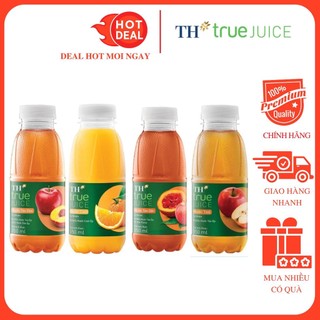 [ĐỦ VỊ] Nước Trái Cây TH true JUICE Táo Gấc/Đào/Cam Tự Nhiên Chai 350ML