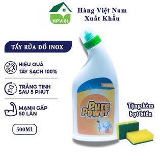 Nước tẩy rửa đa năng hp việt, tẩy rửa vòi inox nhà tắm, vòi sen, các đồ dùng kim loại. đánh bay các vết bẩn cứng đầu
