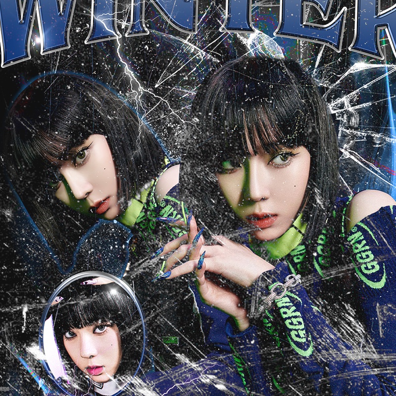 Áo Thun Winter Aespa 100% Cotton Tay Lỡ Unisex - Đen/Trắng Cổ Tròn | Blackwork