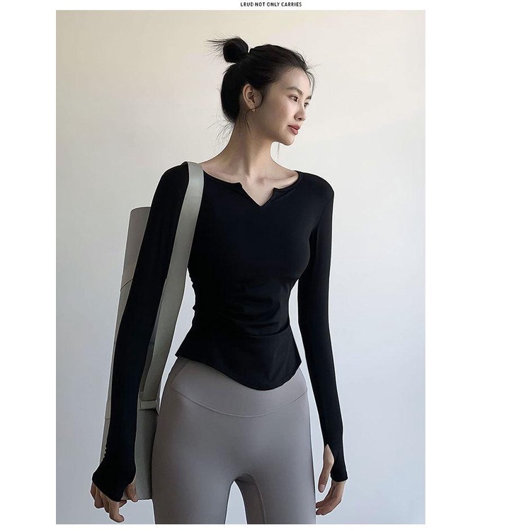 Áo Thun Thể Thao Tay Dài A-024 Áo Tập GYM Yoga Thun Poly Thời Trang Nịnh Dáng NO BRAND