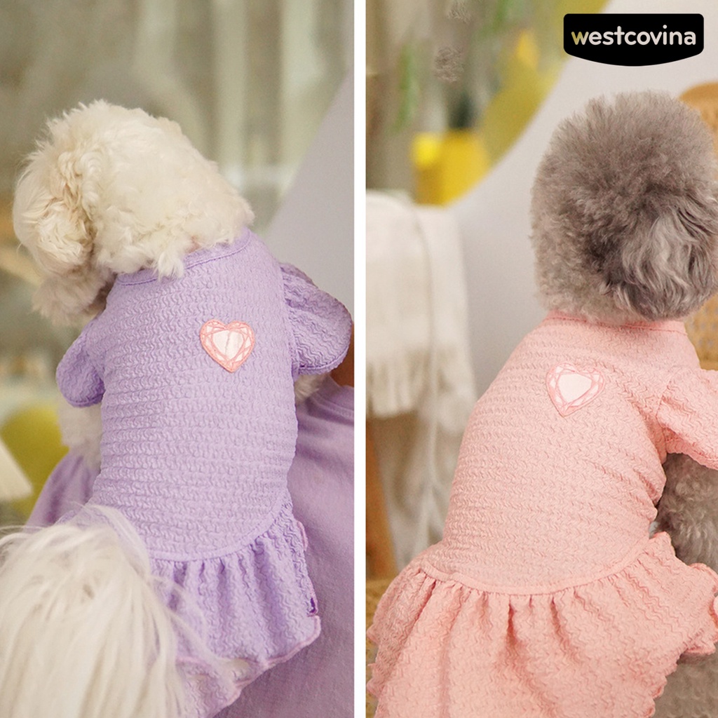 [COD]♘Đầm Mềm Mại Thoáng Khí Thời Trang Mùa Hè Cho Cún Cưng