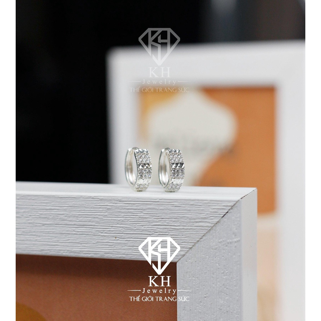 Khuyên Tai Tròn Vành Cạnh KHJER019