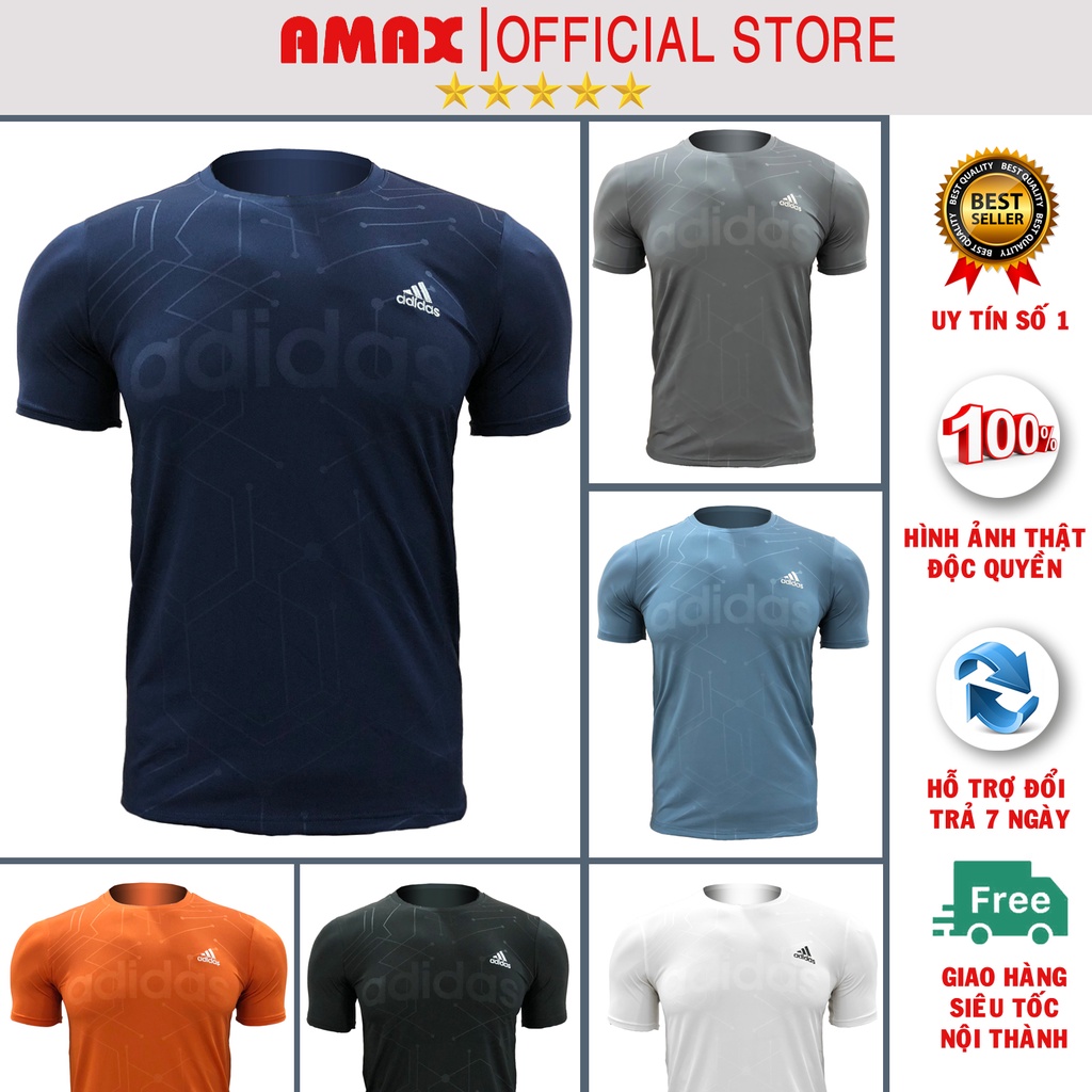 Áo phông nam cổ tròn thể thao tay ngắn adi.das cao cấp áo thun nam thun lạnh có size lớn cho người mập big size