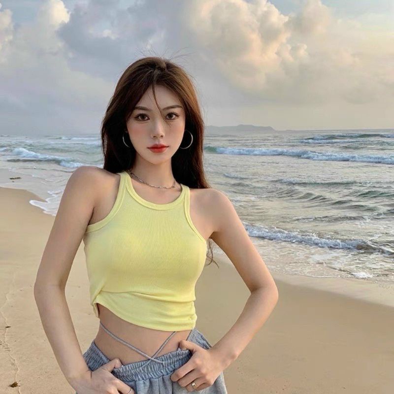 Áo Ba Lỗ Trơn LEN TĂM dáng Croptop Hàn Quốc mã A10 | BigBuy360 - bigbuy360.vn