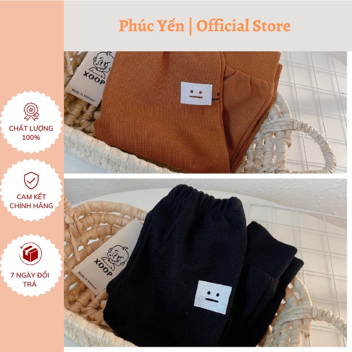 Sét 2 quần dài XOOP in dáng suông chất cotton tổ ong cho bé (8-17kg) Q5  Shop Phúc Yến