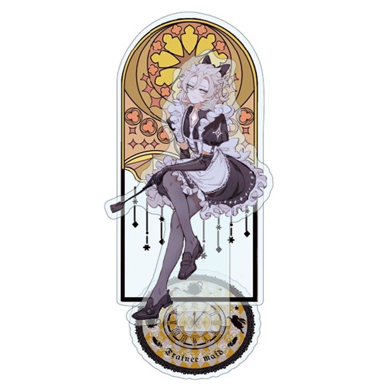 Tmdbyx Mô Hình Anime Genshin Va Chạm Diluc Venti Klee Zhongli Bằng Acrylic Trang Trí Bàn Làm Việc Có Móc Khóa