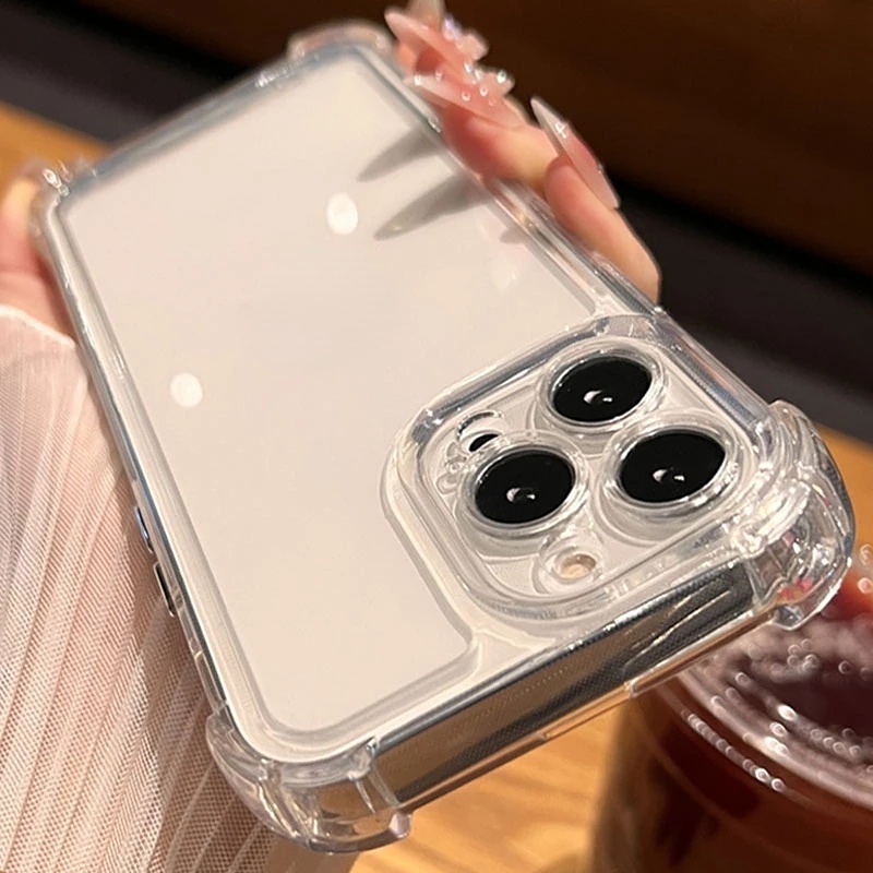 Ốp Điện Thoại Trong Suốt Chống Sốc Cho for iPhone 7Plus 8Plus X Xr Xs 11 12 13 Pro Max 2023 14 Pro Max