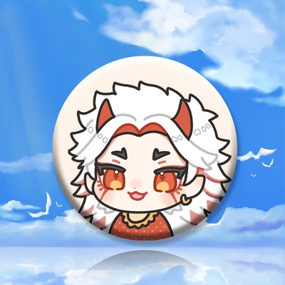 Huy hiệu GENSHIN IMPACT ver MẶT CHIBI game phụ kiện in hình anime chibi xinh xắn dễ thương