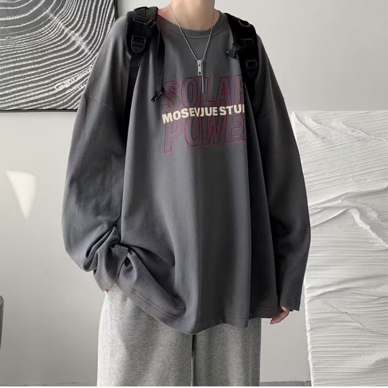 Áo Thun Tay Ngắn Cổ Tròn In Chữ Phong Cách Nhật Bản Thời Trang Cho Nam Và Nữ