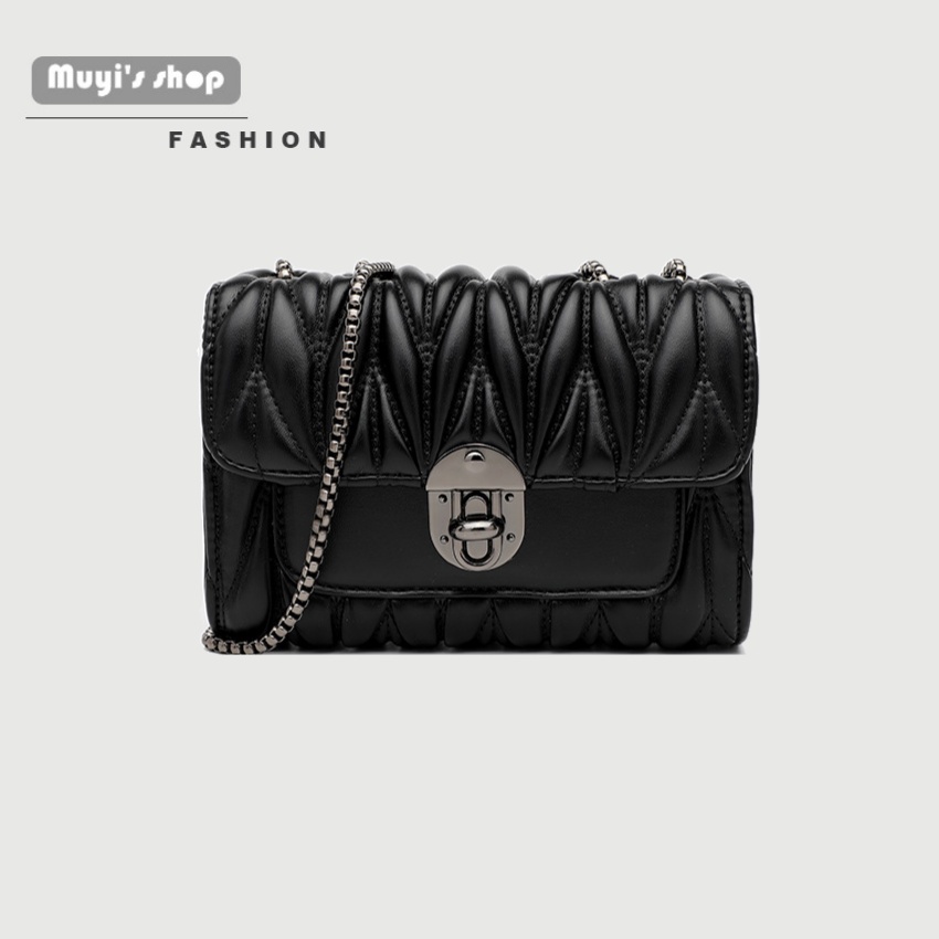 Túi Đeo Vai Phối Dây Xích Dễ Phối Đồ Thời Trang Dành Cho Nữ