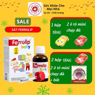 Sắt Siro Ferrolip Baby Vị Đào Thơm Ngon Cho Bé Lọ 30 ML