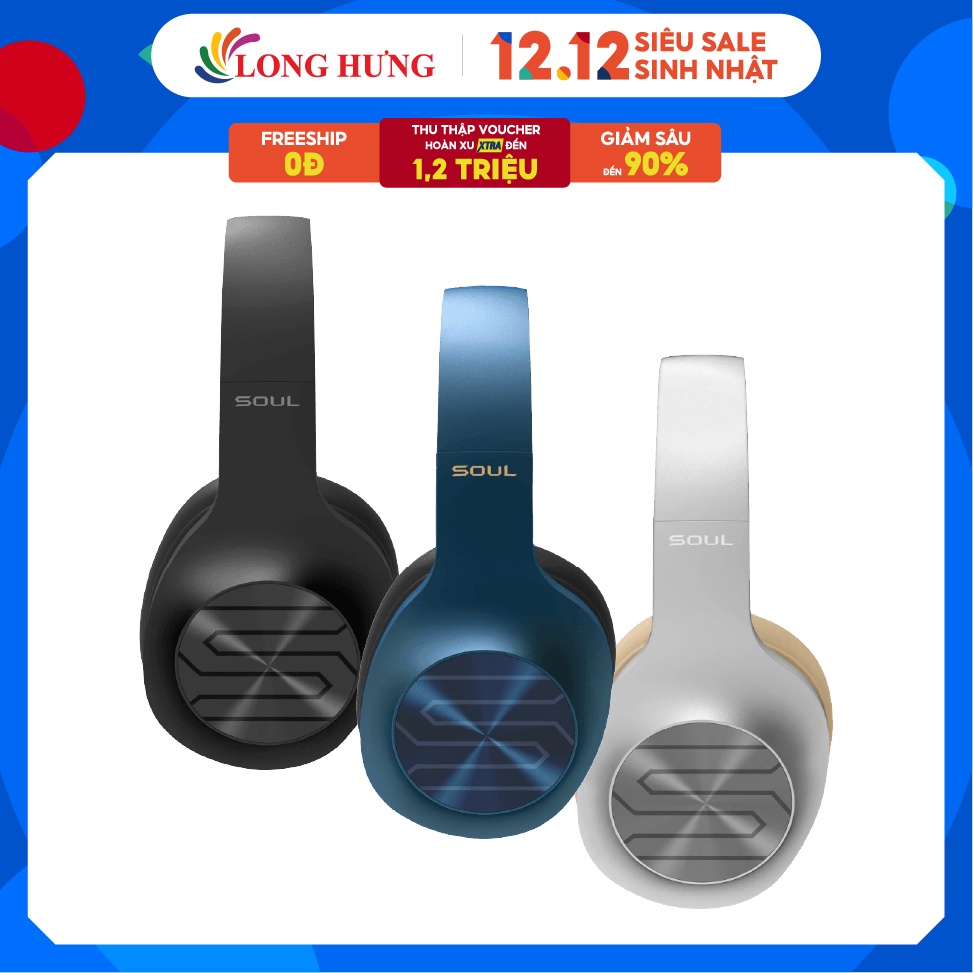 Tai nghe chụp tai Bluetooth Soul Ultra Wireless Dynamic - Hàng chính hãng