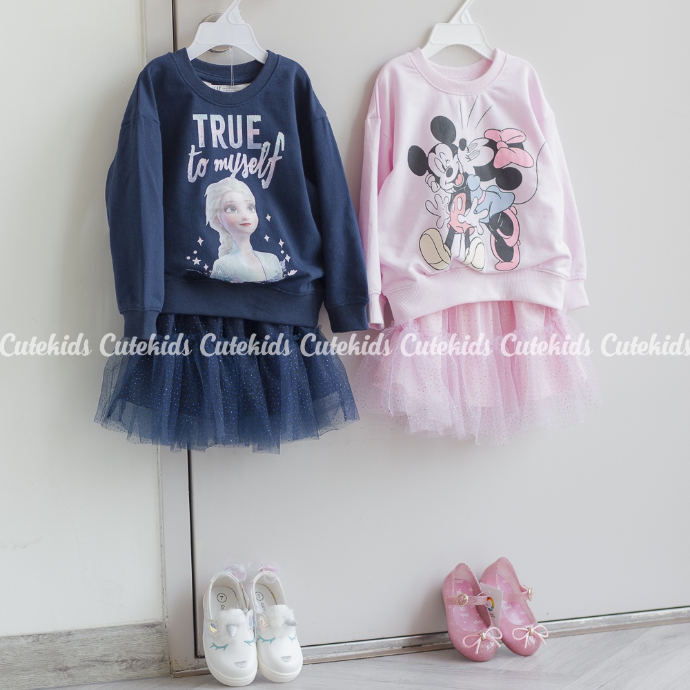 Set áo Sweater và Chân Váy tutu lưng thun