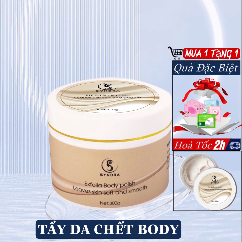 Tẩy tế bào chết body Syndra body 300g tẩy tế bào chết toàn thân hiệu