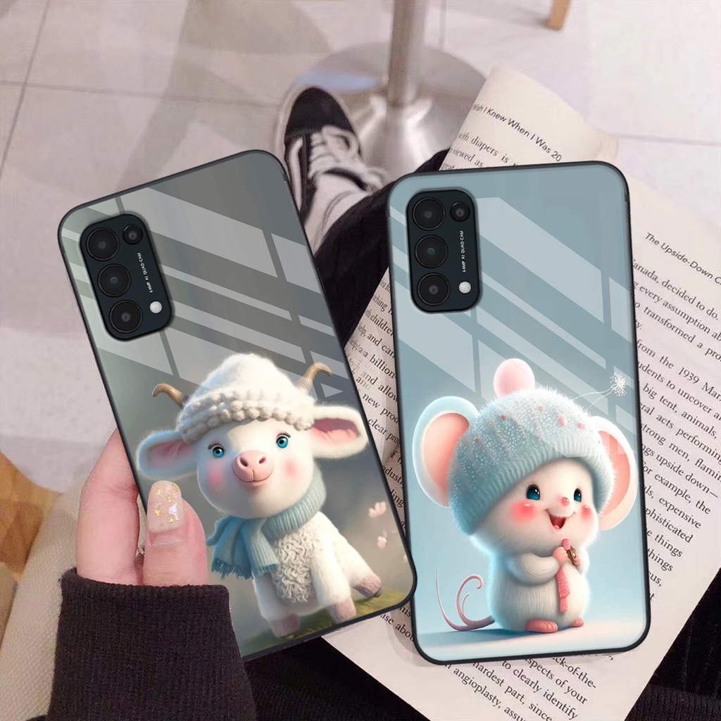 Ốp lưng cho OPPO Reno5 4G / Reno5 5G / Reno 5 in hình 12 con giáp Hot trend siêu dễ thương